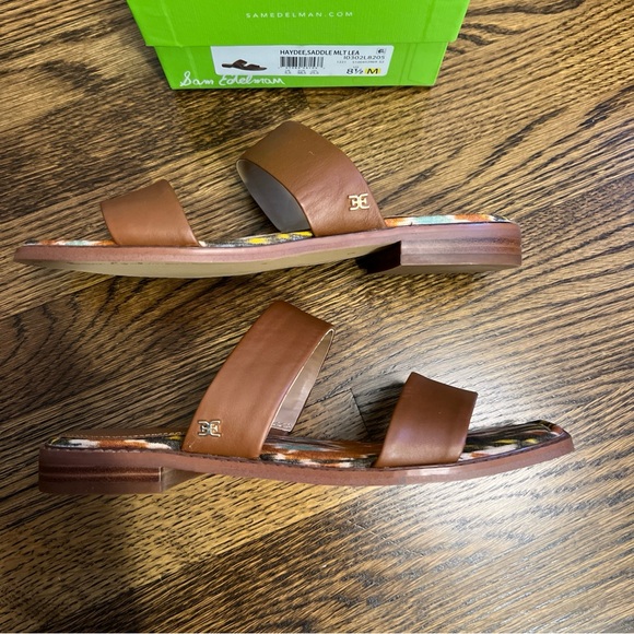 Sam Edelman Haydee Saddle Brown Slide Sandal. NWT. Size 8.5 Medium - Picture 3 of 5